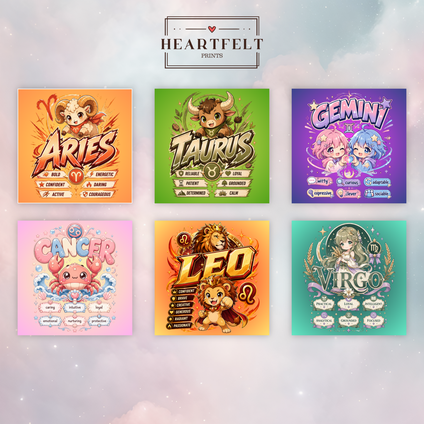 Anime Zodiac Fridge Magnet