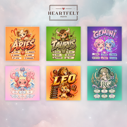 Anime Zodiac Fridge Magnet