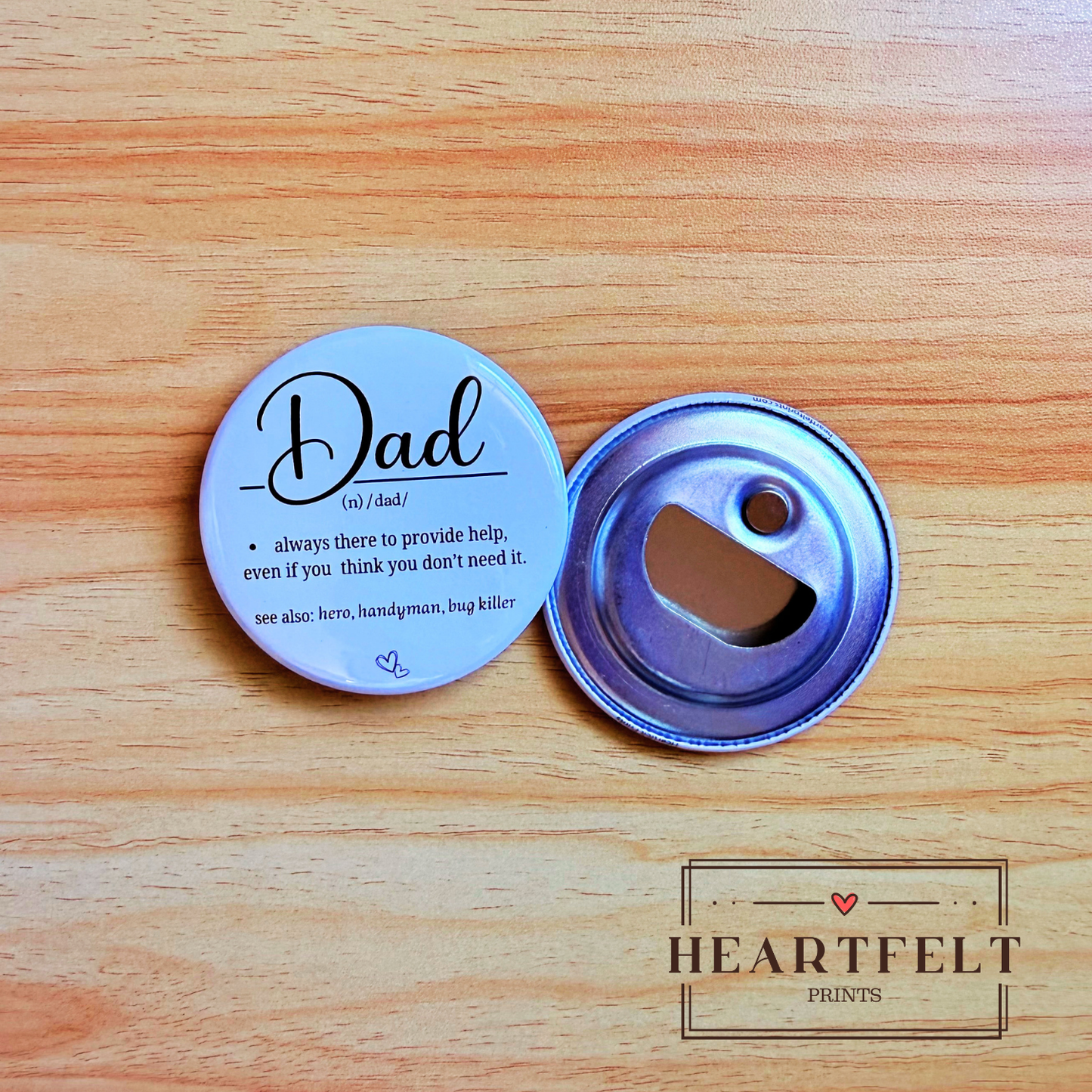 Father’s Day Bottle Opener Magnet | Custom Photo Magnet Gift for Dad | Funny Dad Gift | Fridge Magnet Opener | Personalized Father’s Day Gift