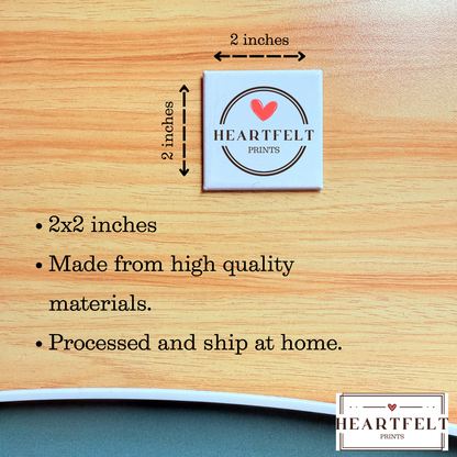 67 Valentine Waffle Magnet